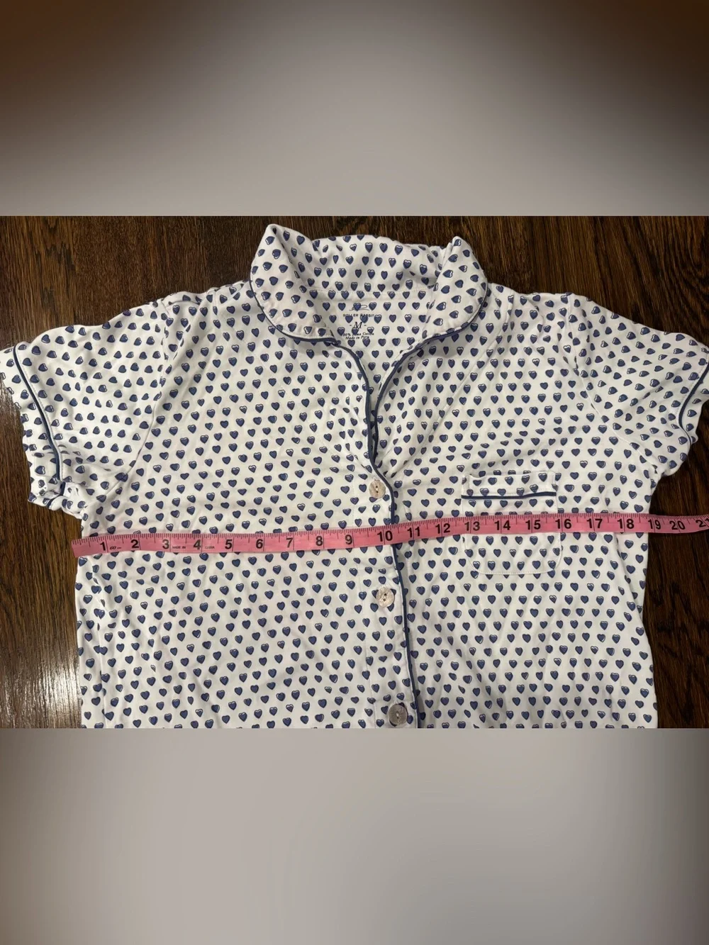 Roller Rabbit 2 Piece 100% Cotton Button-Up Pajama Top Size Medium